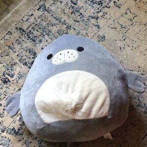 Squishmallows Gray Plush Seal